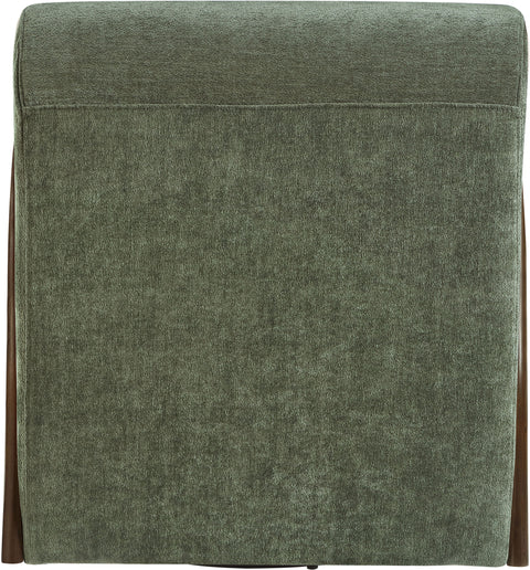 Nova Green Chenille Fabric Upholstered Swivel Accent Chair, 1 Piece