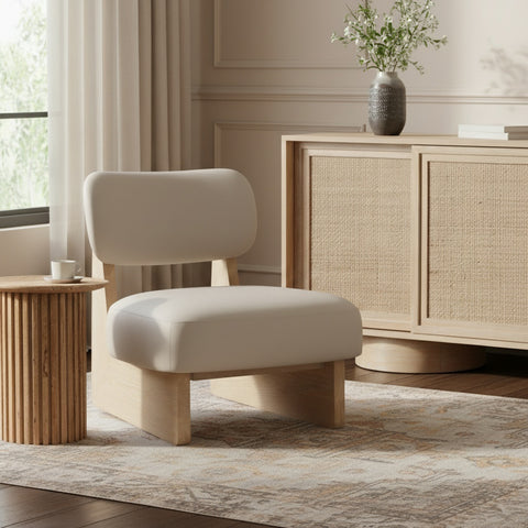 Marlow Taupe Vegan Leather Upholstered Accent Chair, 1 Piece