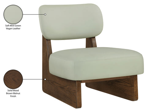 Marlow Mint Vegan Leather Upholstered Accent Chair, 1 Piece