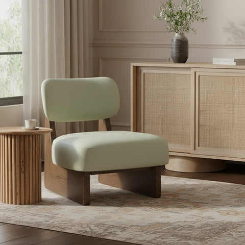 Marlow Mint Vegan Leather Upholstered Accent Chair, 1 Piece