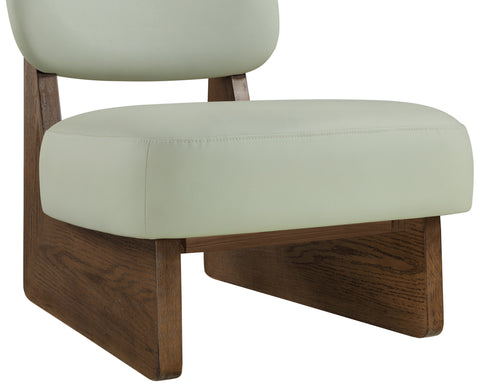 Marlow Mint Vegan Leather Upholstered Accent Chair, 1 Piece