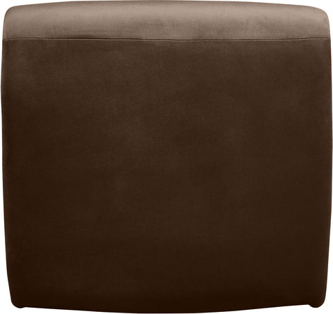Delaney Brown Velvet Upholstered Accent Chair, 1 Piece