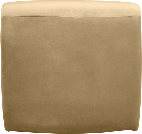 Delaney Camel Velvet Upholstered Accent Chair, 1 Piece