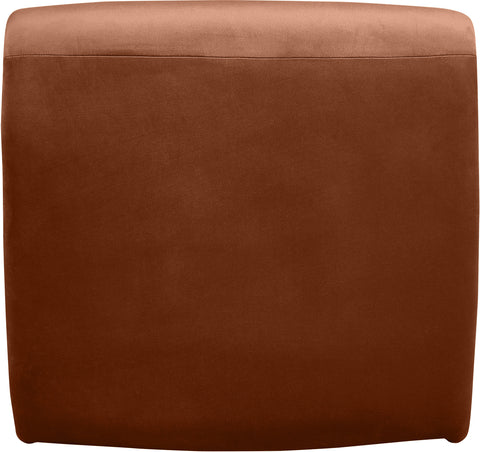 Delaney Cognac Velvet Upholstered Accent Chair, 1 Piece