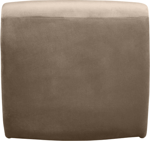 Delaney Taupe Velvet Upholstered Accent Chair, 1 Piece