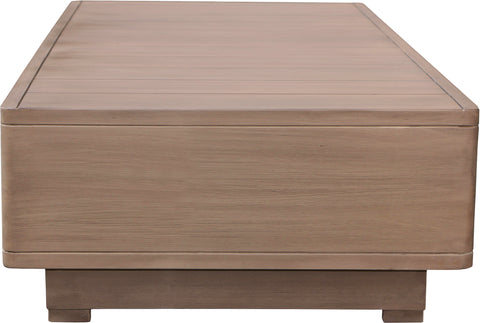 Rowan Natural Acacia Wood Outdoor Patio Coffee Table, 1 Piece