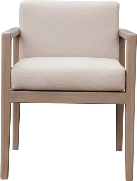 Rowan Beige Olefin Performance Fabric Outdoor Patio Dining Arm Chair, 1 Piece