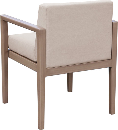 Rowan Beige Olefin Performance Fabric Outdoor Patio Dining Arm Chair, 1 Piece