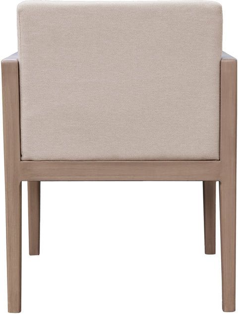 Rowan Beige Olefin Performance Fabric Outdoor Patio Dining Arm Chair, 1 Piece