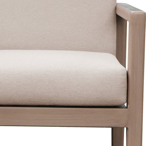 Rowan Beige Olefin Performance Fabric Outdoor Patio Dining Arm Chair, 1 Piece