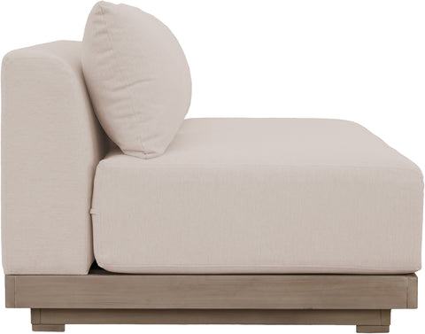 Rowan 55" Beige Olefin Performance Fabric Outdoor Patio Loveseat, 1 Piece