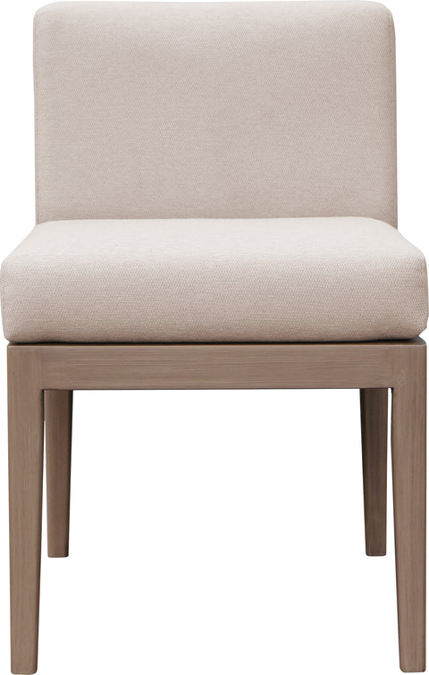 Rowan Beige Olefin Performance Fabric Outdoor Patio Dining Side Chair, 1 Piece