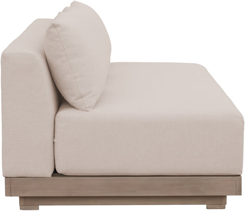 Rowan 77" Beige Olefin Performance Fabric Outdoor Patio Sofa, 1 Piece