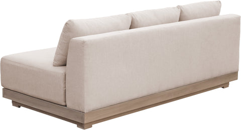 Rowan 77" Beige Olefin Performance Fabric Outdoor Patio Sofa, 1 Piece