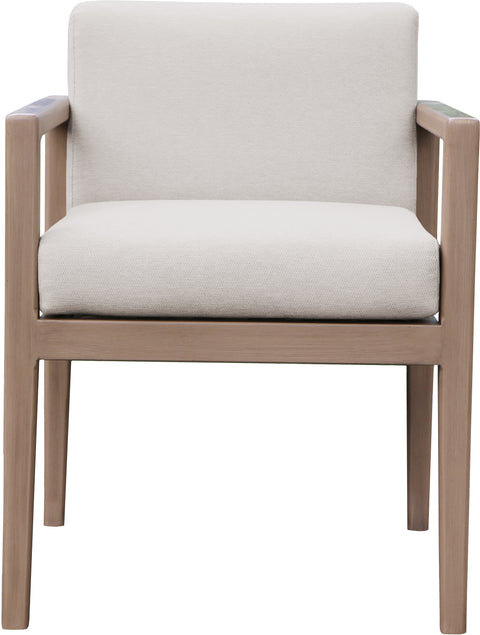 Rowan Cream Olefin Performance Fabric Outdoor Patio Dining Arm Chair, 1 Piece