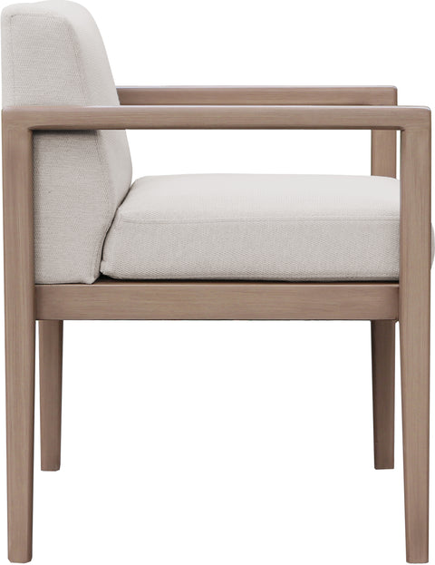 Rowan Cream Olefin Performance Fabric Outdoor Patio Dining Arm Chair, 1 Piece