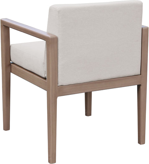 Rowan Cream Olefin Performance Fabric Outdoor Patio Dining Arm Chair, 1 Piece