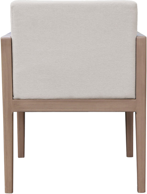 Rowan Cream Olefin Performance Fabric Outdoor Patio Dining Arm Chair, 1 Piece