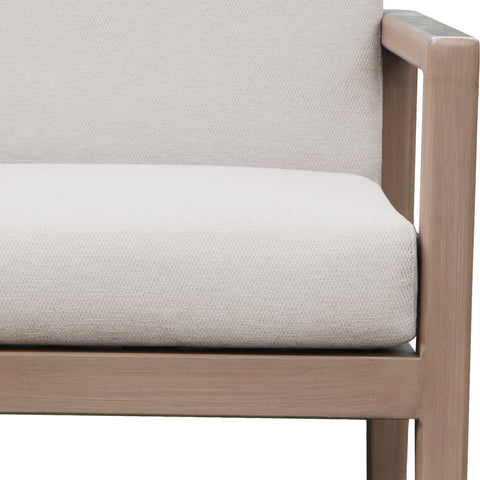 Rowan Cream Olefin Performance Fabric Outdoor Patio Dining Arm Chair, 1 Piece