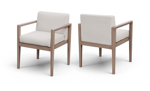 Rowan Cream Olefin Performance Fabric Outdoor Patio Dining Arm Chair, 1 Piece