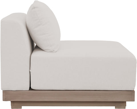 Rowan Cream Olefin Performance Fabric Outdoor Patio Armless Chair, 1 Piece