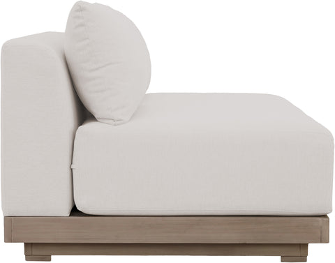 Rowan 55" Cream Olefin Performance Fabric Outdoor Patio Loveseat, 1 Piece