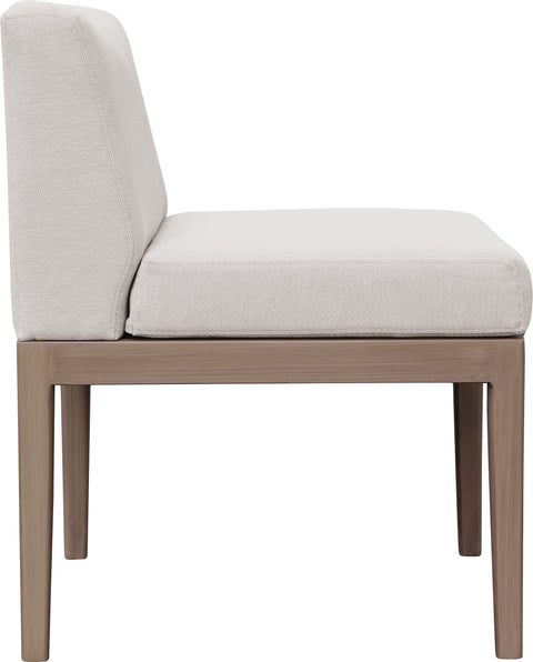 Rowan Cream Olefin Performance Fabric Outdoor Patio Dining Side Chair, 1 Piece