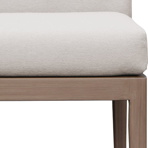 Rowan Cream Olefin Performance Fabric Outdoor Patio Dining Side Chair, 1 Piece