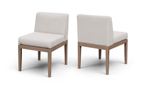 Rowan Cream Olefin Performance Fabric Outdoor Patio Dining Side Chair, 1 Piece