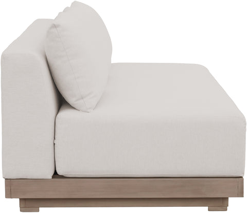 Rowan 77" Cream Olefin Performance Fabric Outdoor Patio Sofa, 1 Piece