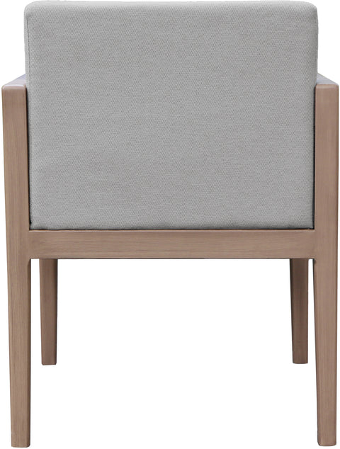 Rowan Grey Olefin Performance Fabric Outdoor Patio Dining Arm Chair, 1 Piece