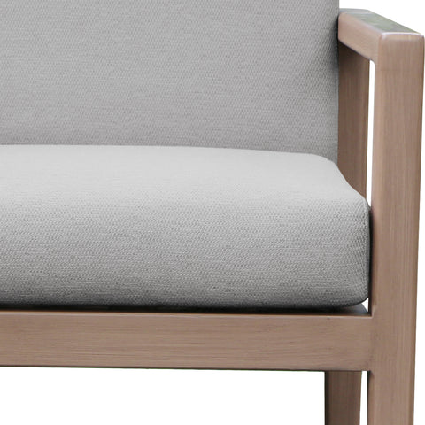 Rowan Grey Olefin Performance Fabric Outdoor Patio Dining Arm Chair, 1 Piece