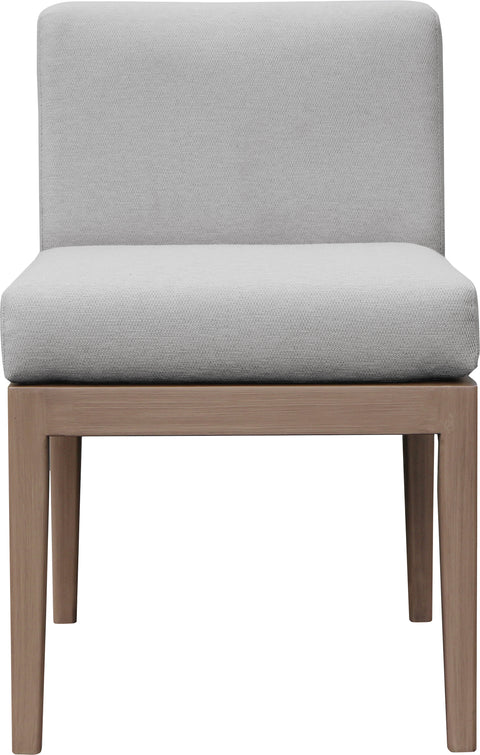 Rowan Grey Olefin Performance Fabric Outdoor Patio Dining Side Chair, 1 Piece
