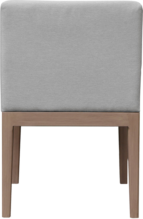 Rowan Grey Olefin Performance Fabric Outdoor Patio Dining Side Chair, 1 Piece