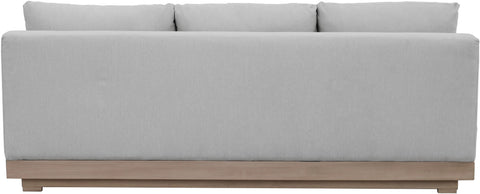 Rowan 77" Grey Olefin Performance Fabric Outdoor Patio Sofa, 1 Piece