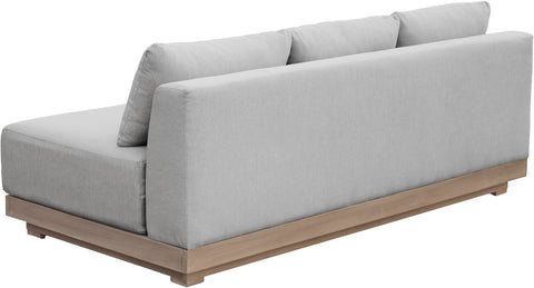 Rowan 77" Grey Olefin Performance Fabric Outdoor Patio Sofa, 1 Piece