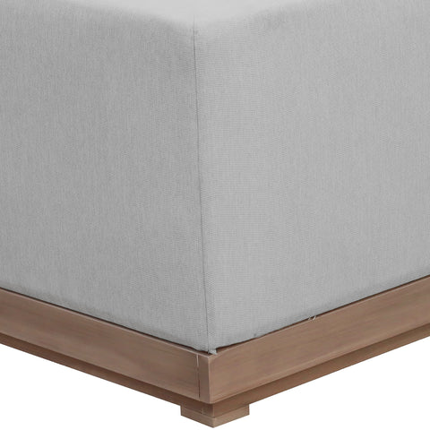 Rowan Grey Olefin Performance Fabric Outdoor Patio Sectional, 3-Piece (Style 3)