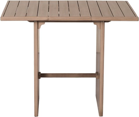 Rowan Natural Acacia Wood Outdoor Patio Bar Table, 1 Piece