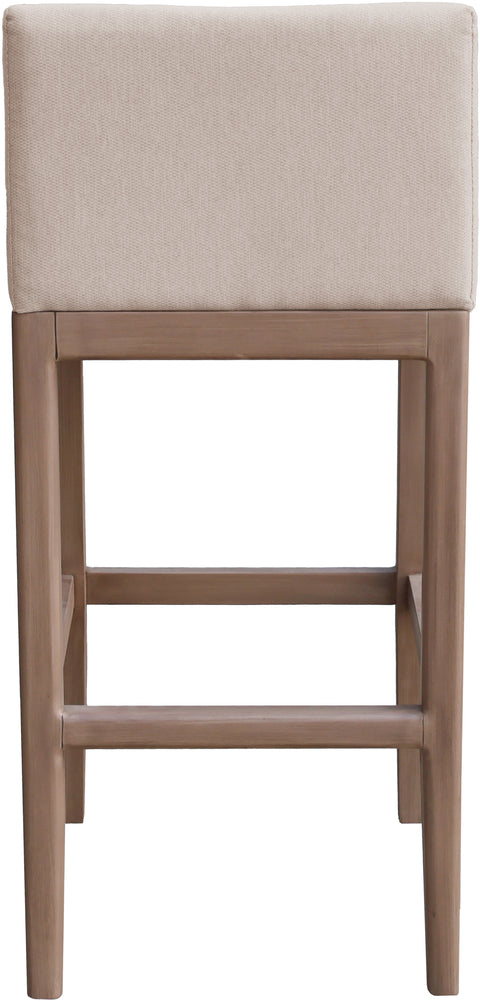 Rowan Beige Olefin Performance Fabric Outdoor Patio Bar Stool, 1 Piece