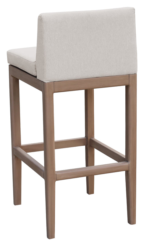 Rowan Cream Olefin Performance Fabric Outdoor Patio Bar Stool, 1 Piece