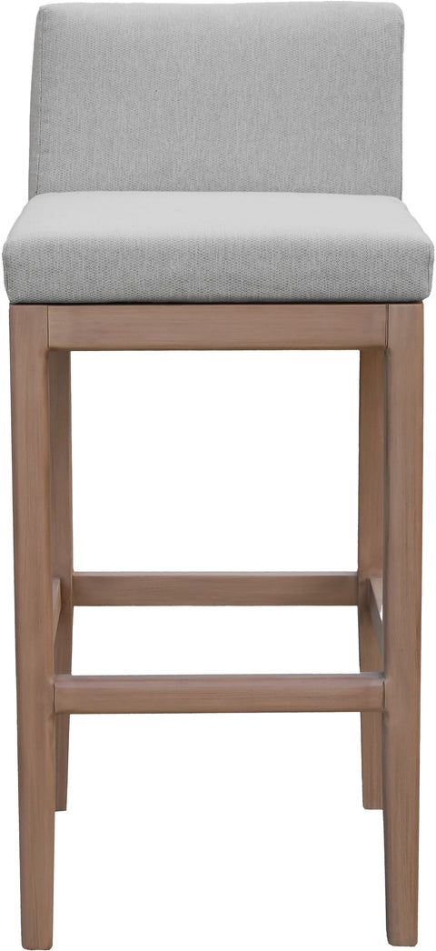 Rowan Grey Olefin Performance Fabric Outdoor Patio Bar Stool, 1 Piece