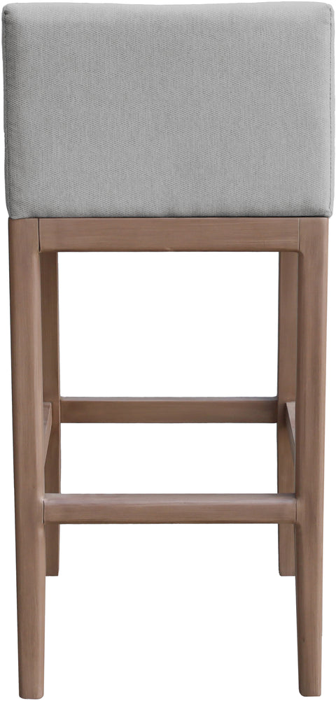 Rowan Grey Olefin Performance Fabric Outdoor Patio Bar Stool, 1 Piece