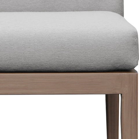 Rowan Grey Olefin Performance Fabric Outdoor Patio Bar Stool, 1 Piece