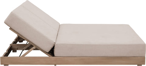 Rowan Beige Olefin Performance Fabric Outdoor Patio Double Lounge Chair, 1 Piece
