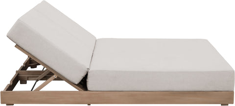 Rowan Cream Olefin Performance Fabric Outdoor Patio Double Lounge Chair, 1 Piece