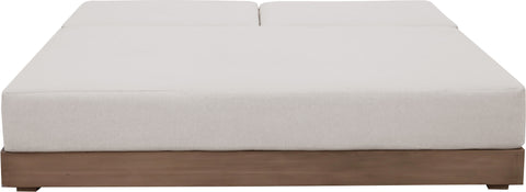 Rowan Cream Olefin Performance Fabric Outdoor Patio Double Lounge Chair, 1 Piece