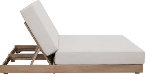 Rowan Cream Olefin Performance Fabric Outdoor Patio Double Lounge Chair, 1 Piece