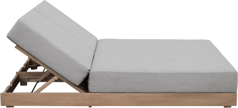 Rowan Grey Olefin Performance Fabric Outdoor Patio Double Lounge Chair, 1 Piece