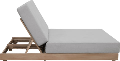 Rowan Grey Olefin Performance Fabric Outdoor Patio Double Lounge Chair, 1 Piece