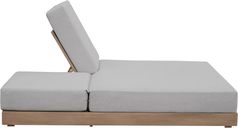 Rowan Grey Olefin Performance Fabric Outdoor Patio Double Lounge Chair, 1 Piece